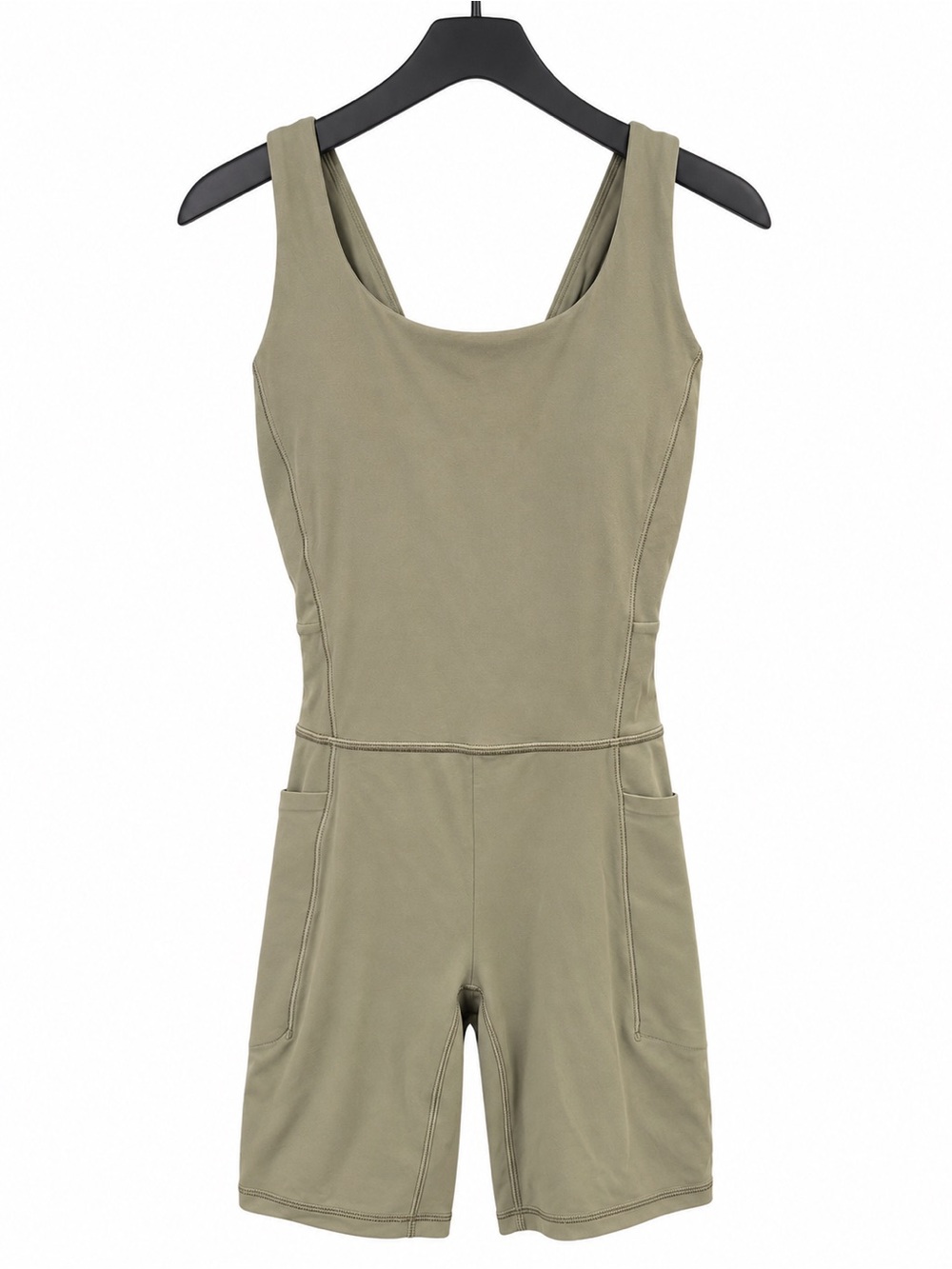 NWT Athleta Moss Green Salutation Bike Suit XS